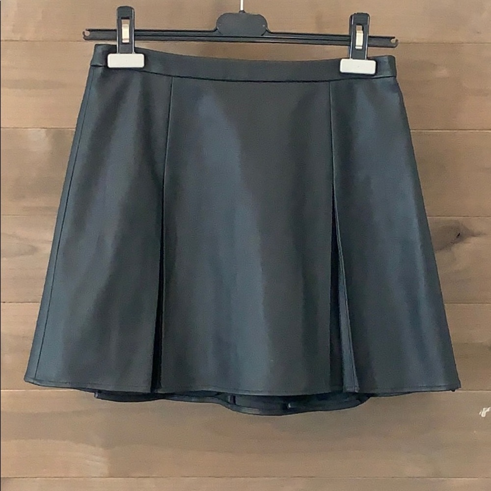 Nasty Gal Pleather Pleated Skirt